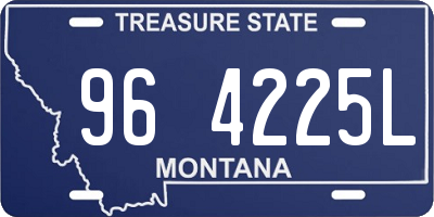 MT license plate 964225L