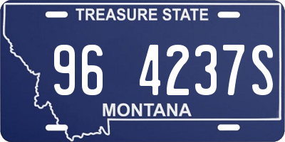 MT license plate 964237S