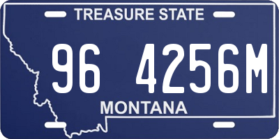 MT license plate 964256M