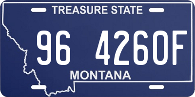 MT license plate 964260F
