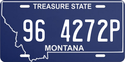 MT license plate 964272P