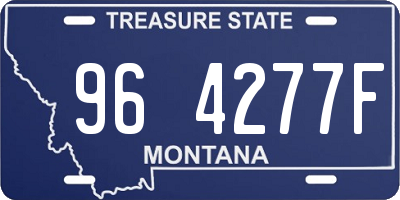 MT license plate 964277F