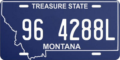 MT license plate 964288L