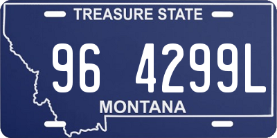 MT license plate 964299L