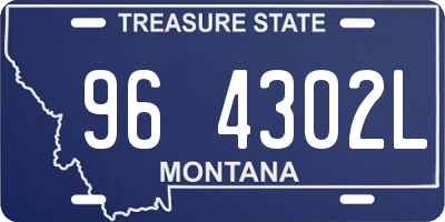 MT license plate 964302L