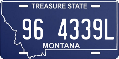 MT license plate 964339L