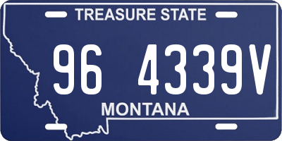 MT license plate 964339V