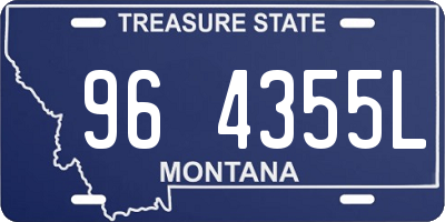 MT license plate 964355L