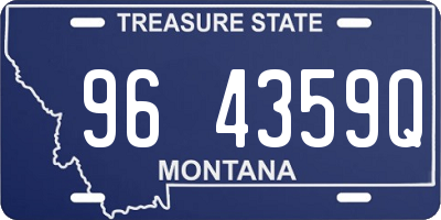 MT license plate 964359Q