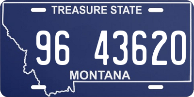 MT license plate 964362O