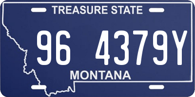 MT license plate 964379Y