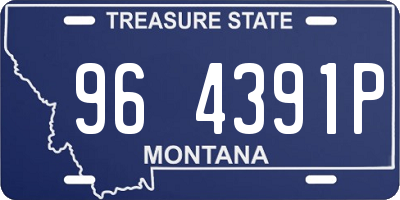 MT license plate 964391P