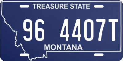 MT license plate 964407T