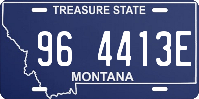 MT license plate 964413E