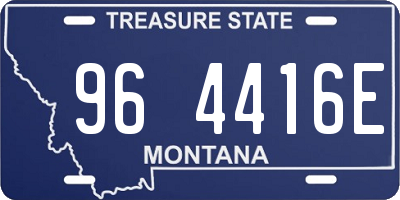 MT license plate 964416E