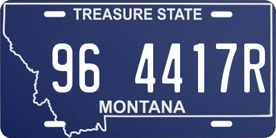 MT license plate 964417R