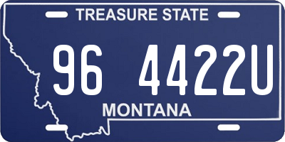 MT license plate 964422U