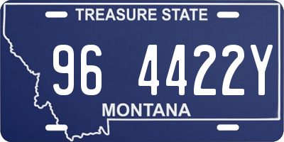 MT license plate 964422Y
