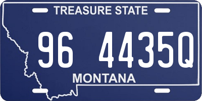 MT license plate 964435Q