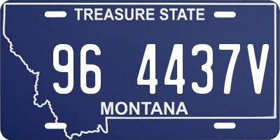 MT license plate 964437V