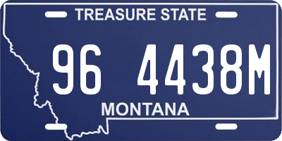 MT license plate 964438M