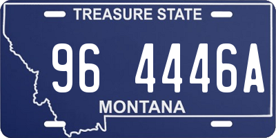 MT license plate 964446A