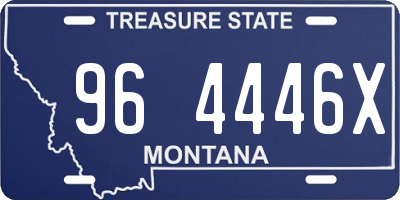 MT license plate 964446X