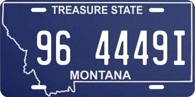 MT license plate 964449I