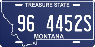 MT license plate 964452S