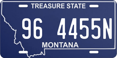 MT license plate 964455N