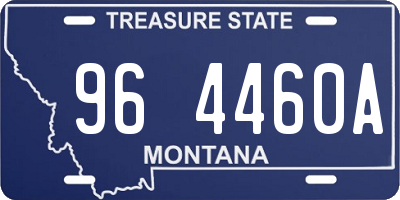 MT license plate 964460A