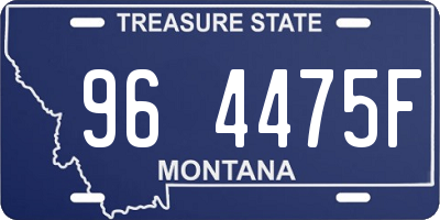 MT license plate 964475F