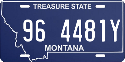 MT license plate 964481Y
