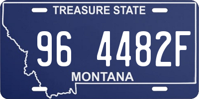 MT license plate 964482F
