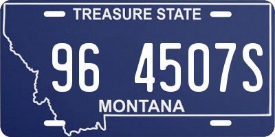 MT license plate 964507S