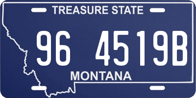 MT license plate 964519B