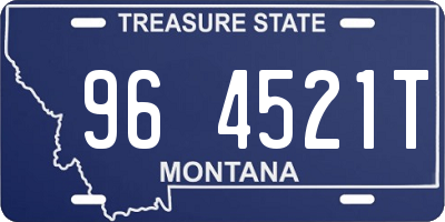 MT license plate 964521T