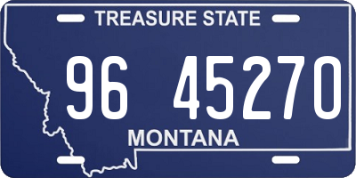 MT license plate 964527O