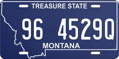 MT license plate 964529Q