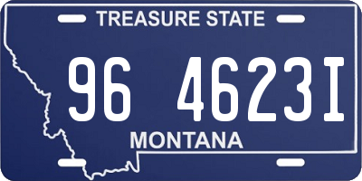 MT license plate 964623I