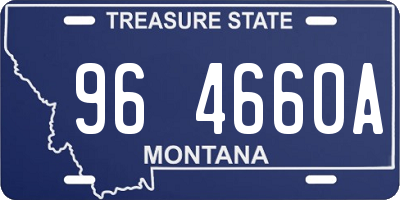 MT license plate 964660A