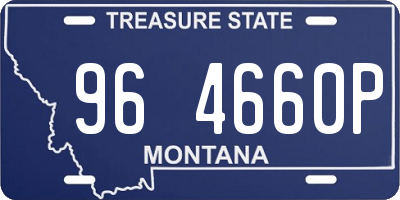 MT license plate 964660P