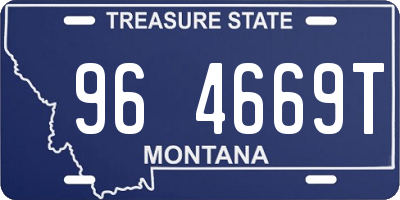 MT license plate 964669T