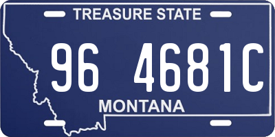 MT license plate 964681C