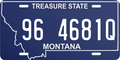 MT license plate 964681Q