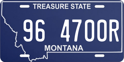MT license plate 964700R