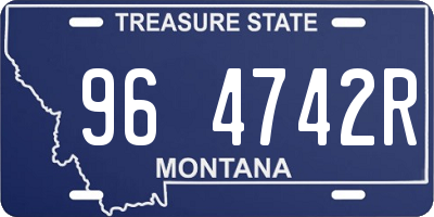 MT license plate 964742R