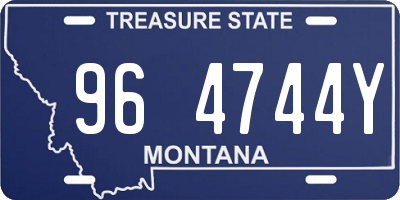 MT license plate 964744Y