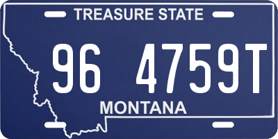 MT license plate 964759T