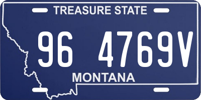 MT license plate 964769V